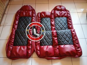 Sarung jok mobil Isuzu traga motif sofa wajik