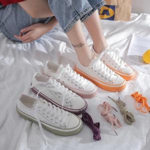 [BISA COD] Free Box Sepatu Wanita Sneakers Bertali Kasual Fashion Shoes KANVAS Import Premium Quality Sepatu Wanita Sneakers Korea Import Casual Shoes korean style NS7204