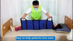 ผ้ายกตัวผู้ป่วยติดเตียง อัมพาต ผู้สูงอายุ เปลยกตัวผู้ป่วย เข็มขัดช่วยผู้สูงอายุ เปลยกตัวผู้ป่วย แผ่นเคลื่อนย้ายผู้ป่วยสลิงโอน แผ่นรองเคลื่อนย้ายพยาบาล สลิงผู้ป่วย เข็มขัดนิรภัยสำหรับเคลื่อนย้ายผู้ป่วย