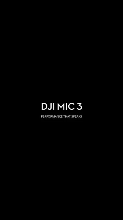 DJI Mic 3 - Wireless Microphone | Multi-User | Noise Cancelling | Compact Size | 3-Way Connectivity for Multiple Devices