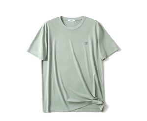 Luxury Experience! 220G Liquid Ammonia Silk Soft Cotton! Silky and Breathable! Summer Men Classy Casual Short Sleeve T-shirt