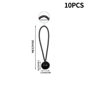 10pcs Ball Bungee Cords Elastic Rope Canopy Tarp Tie Fixed Shelter Cargo Camping Tent Poles Outdoor Accessories