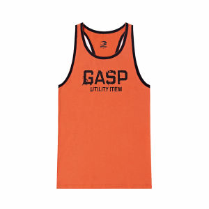 Áo Tập Thể Dục GASP Pure Cotton Dry Fast Muscle Gym Training American Style Ribbed Mens Tank Top Sportswear Casual Clothing