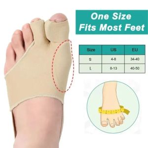 DIDI 1Pair Toe Separator Hallux Valgus Corrector Feet Bone Thumb Adjuster Pedicure Socks Pain Relief Bunion Tool