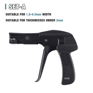 Professional Nylon Tie Gun 1.8-6.5mm Cable Tie Pliers Fastening And Cutting Tool Three-speed Adjustable Home DIY Tie Maker