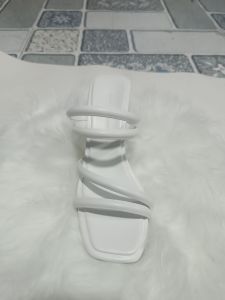 Guốc nữ cao gót quai dây phồng sườn bọc 2 lớp gót 5cm