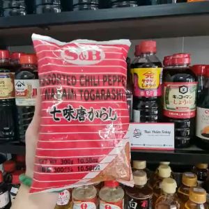 Bột ớt 7 vị NANAMI TOGARASHI (S&B) Nhật Bản gói 300G | Rắc mì khoai tây chiên