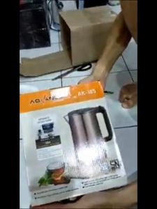 Teko Listrik Advance AK-185 Stainless Steel 1.8 Liter 304 Food Grade Pemanas Air Aman Di konsumsi