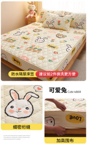 Class a Waterproof Bedding Mattress Protector Cover Cotton Filled Urine Proof Childrens Bed Canopy Dust Cover Mattress Case