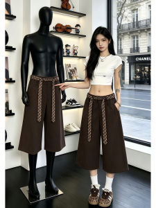 ZHUOCAN | Quần Culottes Dáng Rộng Phong CáchCasual Mùa Hè