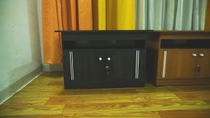 Meja tv led / Tabung 32 inch minimalis modern Serbaguna Lose premium Full Hitam