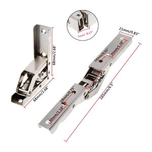 ZEO 90 Degree Cold Rolled Steel Folding Door/Shelf Hinge Bracket Hidden Table Holder Hinge
