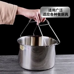 Stainless Steel Kitchen Folding Hot Dish Gripper Plate Clipper Heat Protection Carrier Holder Bowl Clamps Plate Clip