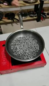 Non-stick Flat Bottom Stainless Steel Pan