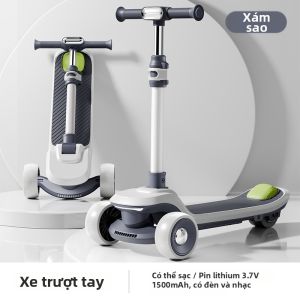 BONINGYU | Xe Scooter Điện Gấp Đổi Năng Lượng Được Cho Trẻ 6-12 Tuổi