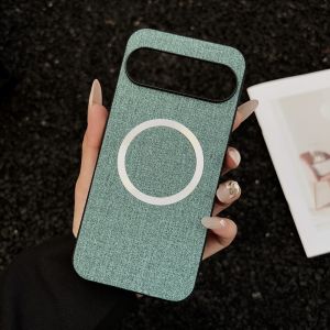 Luxury Fabric Cloth for Magsafe Case for Google Pixel 10 9 8 7 6 Pro XL 8A 7A 6A Magnetic Slim Shockproof Cover for Pixel10 9Pro