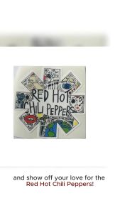 RED HOT CHILI PEPPERS ROCK N ROLL BAND VINYL STICKERS
