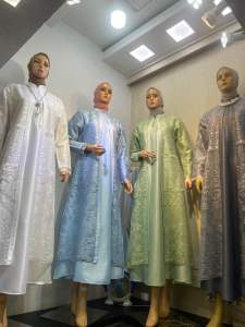 Gamis pesta gamis premium kombinasi kristal mix tille sapto