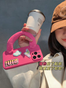 Evenshow 2024 New High-End Liquid Silicone Wristband Phone Case for  16Promax 15/14/13 Womens Style Full Protection Anti-Fall