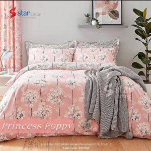 BEDCOVER SET PRINCESS POPPY BAHAN KATUN
