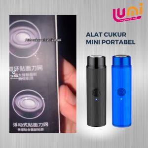Alat cukur elektrik portable mini razor feihong shaver isi ulang usb charger ukuran travel pencukur jenggot kumis rambut ketiak
