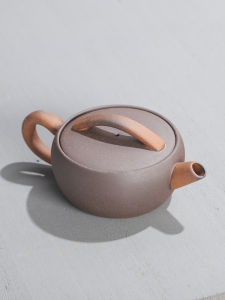 Retro Handheld Wide Mouth Han Tile Pot Clay Tea Brewing Kettle Miniature Chinese Zen Style Tea Utensils Rock Mud Tea Pot