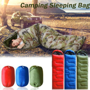 Folding Outdoor Sleeping Bag Camping Sleeping Bag Sleeping Mattress Warm Hiking Blanket with Bag