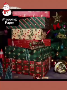 【Crazy sales】Merry Christmas DIY Gift Wrapping Paper Present packing paper Party decorate Birthday Christmas Celebration