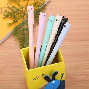MOMO Creative Wagging Tail Cat Gel Pen 0.5MM Black Ink School Stationery