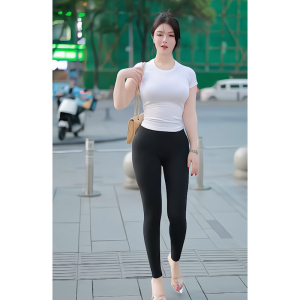 High-Waist Yoga Pants Womens Tight Fit Thin Summer Outdoor Wear Sports Pants Tummy Control Butt Lifting Four Seasons Universal