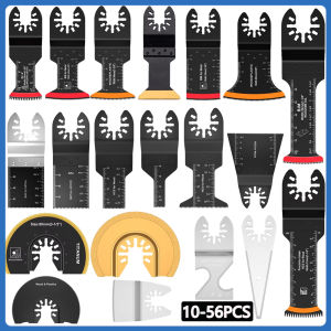 4/56PCS Oscillating Multitool Blade High Carbon Steel Arc Edge Cutting Saw Blade Quick Release Multi Tool Saw Blade For Wood PV
