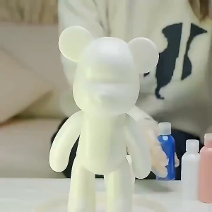 DIY Fluid Bearbrick Keychain Bear Paint 60ml Fluid Painting Bear Rantai Kunci Beruang Cat Air