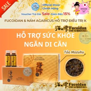 [NSF1111 Giảm 111K] Fucoidan Vàng Umi No Shizuku Tảo Vàng Nhật Bản - Thùng 30 Chai Hỗ Trợ Điều Trị U Bướu Chính Hãng