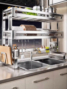 B&W | Multifunctional Dish Storage Rack 304 Stainless Steel