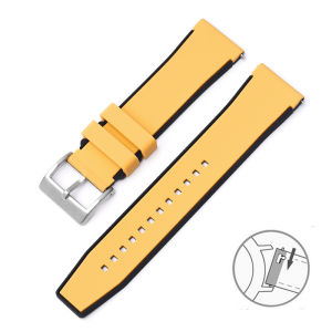 20/22/24/26mm Colorblocking Silicone Strap for Seiko/Omega/Huawei Diving Watch Men Women Casual Sports Replacement Watch Bands