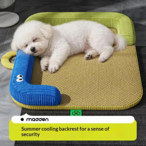 Summer Pet Cooling Mat Ice Silk Breathable Dog Bed Foldable Non-Slip Portable Sleeping Pad for Cats Small Dogs
