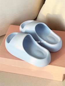 Dép Đế Mềm Đế Dày Mùa Hè Cho Nữ Dép Đi Biển EVA Đế Mềm Màu Xanh Sữa Cho Chuyến Đi Thường Ngày