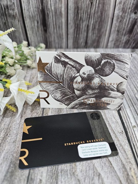 PROMOTION !!! Starbucks Malaysia Rare Reserve Plastic Card With Sleeve |  Lazada