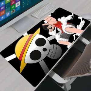 Bandai | Mouse Pad Notbook One Piece Luffy Gaming Large Keyboard NonSlip Rubber Computer Carpet Desk Mat PC Gamer MousePad Youth Gifts