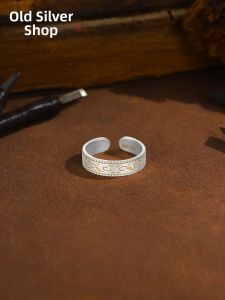 WU YUE JEWELRY | Adjustable Ethnic Sterling Silver Ring 999