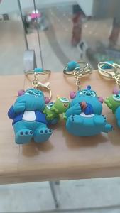 Anime Monsters University 3D Figure Keychain Cute Monsters Inc. James P. Sullivan Keyring Schoolbag Pendant Toy Gift for Kids