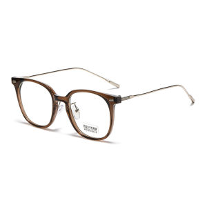 JN IMPRESSION Womens Square Anti-Blue Light Large Frame Glasses Square Round Face Nearsighted Glasses