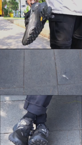 Clifford Vortex deTrail Sepatu Trail Running Hiking Hitam dengan Double Quick Lacing System dan ExtraGrip Outsole