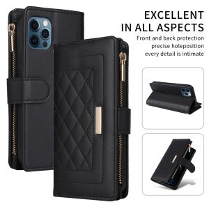 For Samsung Galaxy S26 S25 S24 S23 S22 S21 Ultra / S26 S25 S24 S23 S22 S21 Plus / S20 S21 S23 S24 S25 S26 FE Phone Case Zipper Magnetic Fragrant Wind Leather Wallet Soft TPU Card Slot Flip Cover Casing