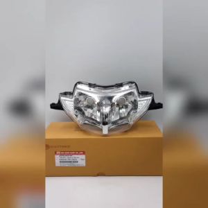 ไฟหน้า WAVE125iไฟเลี้ยวบังลม จานฉายเวฟ125iS (07) โคมไฟหน้าเวฟ 125ไอ ไฟเลี้ยวบังลม ทรงเดิมติดรถ ไม่มีขั้วหลอดไฟหน้า แบรนด์ HMA สินค้าดีมีคุณภาพ