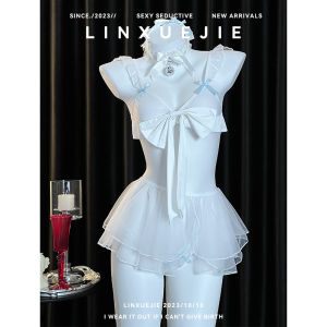 Pure Desire Temptation Cosplay Maid Uniform Three-Point Role-playing Costume with Bow-knot Pure Temptation Butterfly
