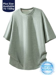 BINHANG | Mens Coolness Breathable Slim Fit Loose Short Sleeve T-shirt