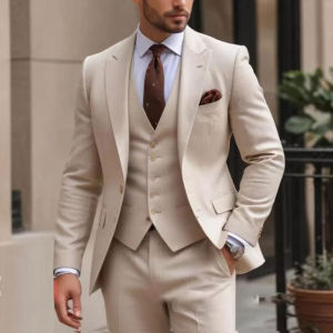 ummer 3 Pieces Thin Version Mens Suit Blue Slim Fit Formal Business Office Mens Suits(jacket+Vest+Pants)