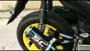 Knalpot Sc Project Silencer Karbon / Muffler inlet 50 motorcycle
