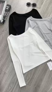 Áo Lệch Vai Tay Dài Dáng Ôm - Tharo Clothing [AO00217]